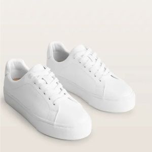 Boden Leather Flatform Sneakers